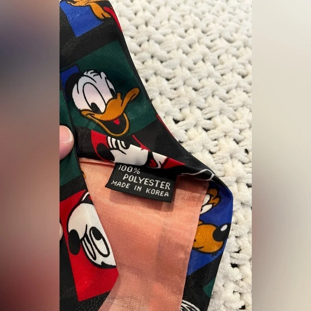 Vintage Balancine Men’s Hot Cakes Disney Character Multicolor Polyester Neck Tie